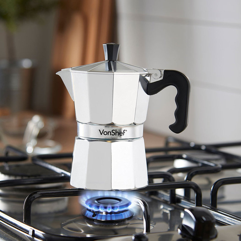 VonShef Italian Espresso 3Cup Coffee & Espresso Maker & Reviews Wayfair